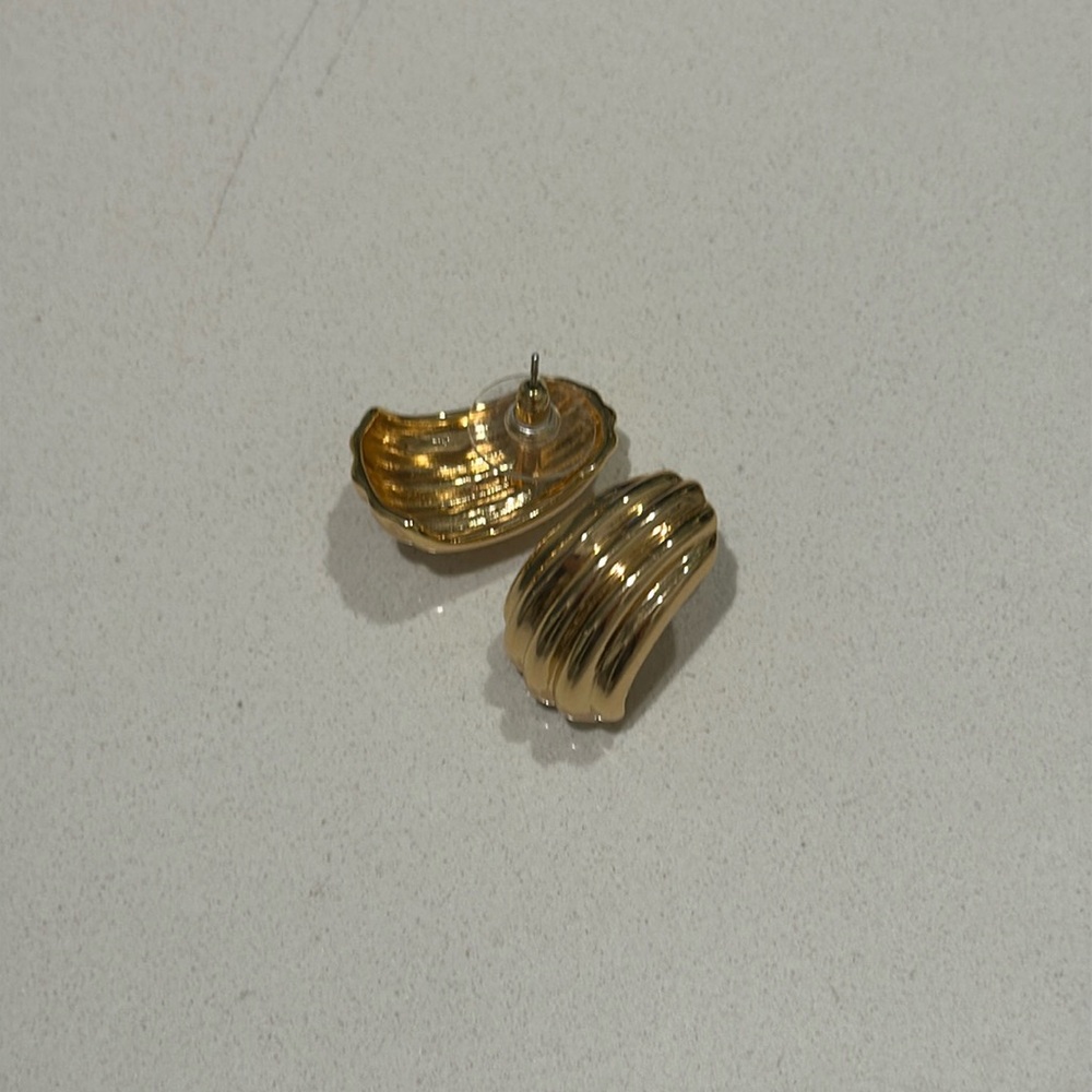 Stylish oversized earrings
